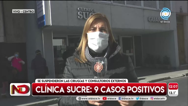 Coronavirus en la Clínica Sucre: nueve médicos contagiados
