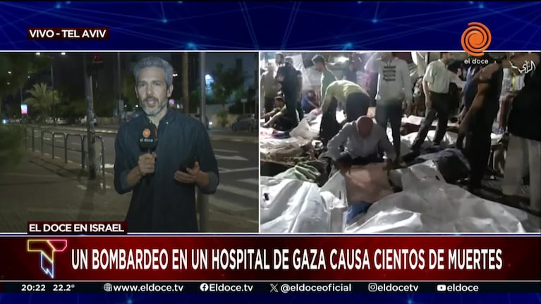 Tensión en Israel tras ataque a un hospital en Gaza