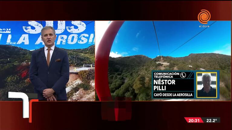 El testimonio de los turistas que cayeron de la aerosilla de Los Cocos