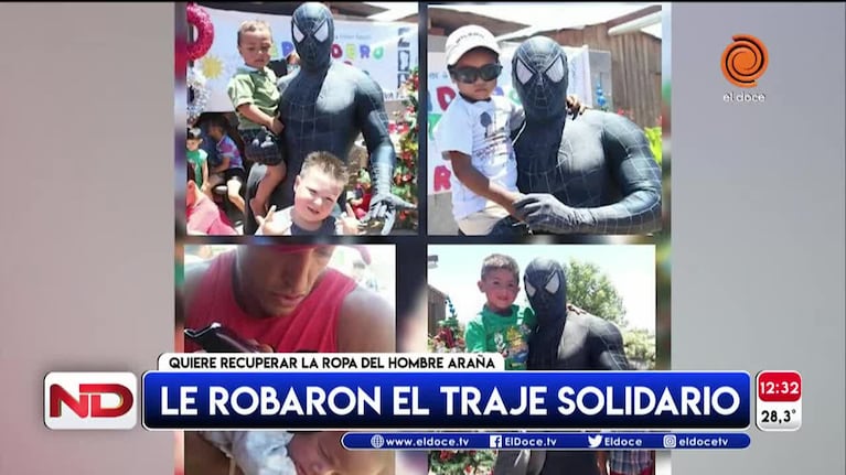 Le robaron el traje solidario