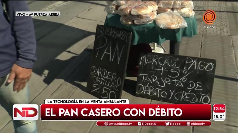 El vendedor de pan casero que acepta tarjeta