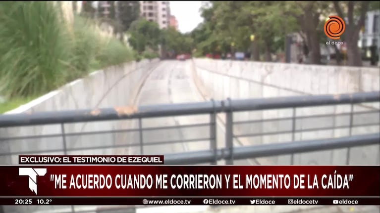 Ezequiel, el joven que cayó al túnel de Plaza España: "Corrí por mi vida"