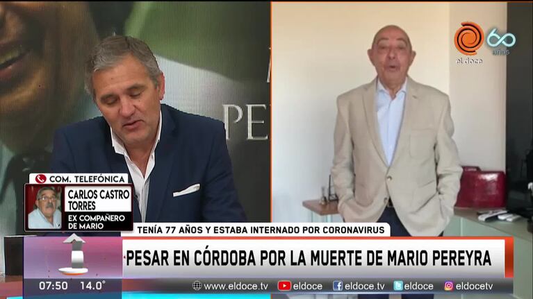 "El Negro" Castro Torres y Luis Yunes recordaron a Mario Pereyra