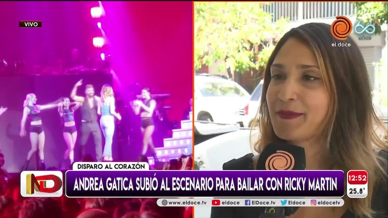 Habló la cordobesa que subió al escenario con Ricky Martin