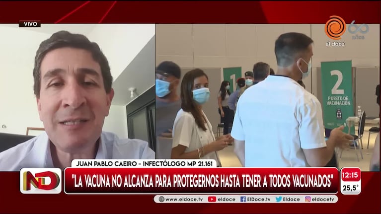 Coronavirus: "La vacuna no alcanza hasta tener a todos vacunados"