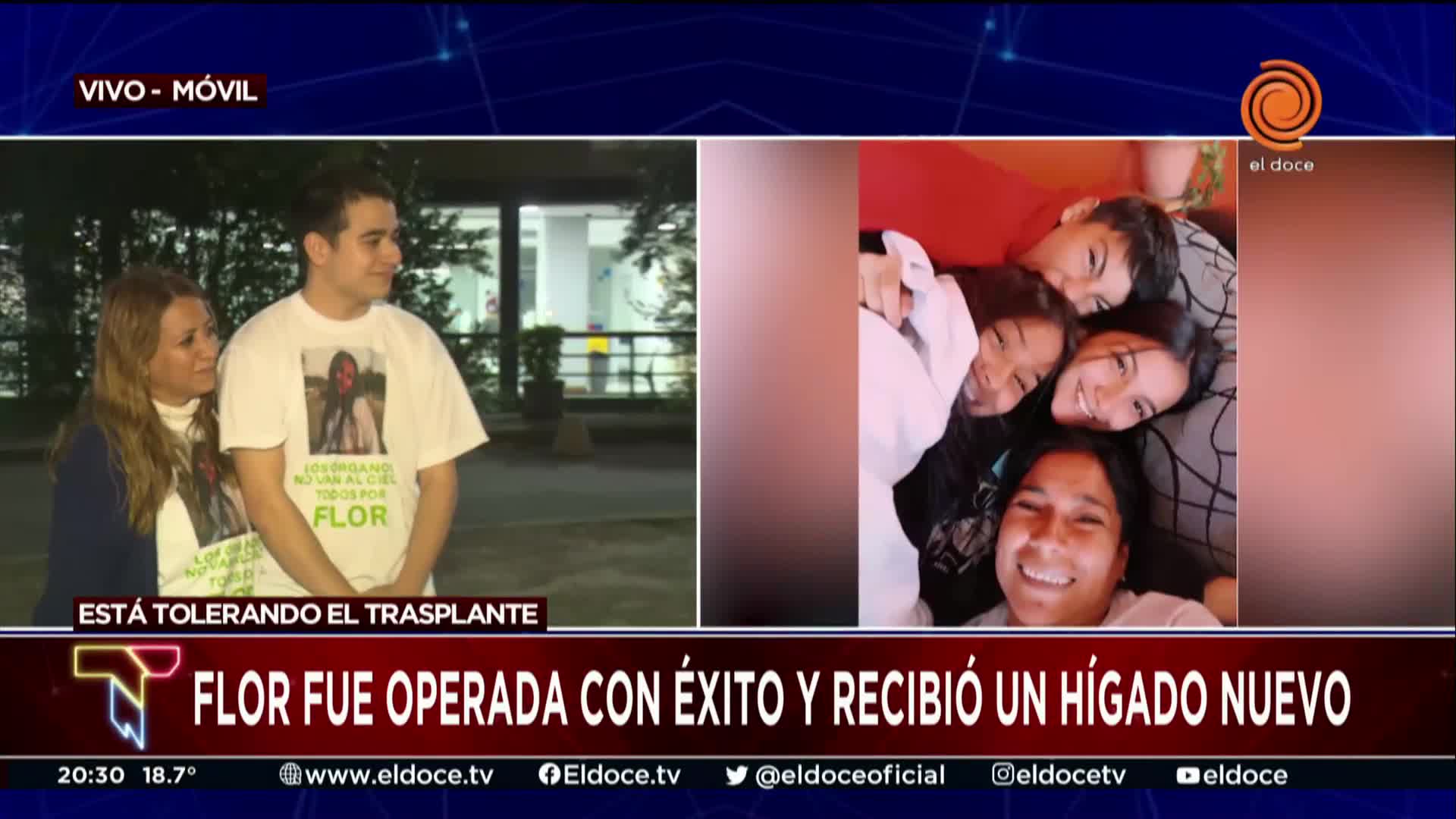 La emoción de la mamá de la cordobesa trasplantada de hígado