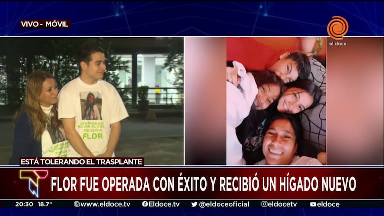 La emoción de la mamá de la cordobesa trasplantada de hígado