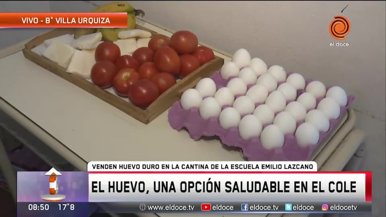 En una escuela venden huevos para la merienda