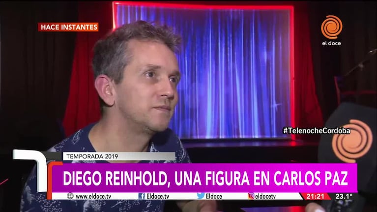 Diego Reinhold en Carlos Paz: "Fue una primera quincena dura"