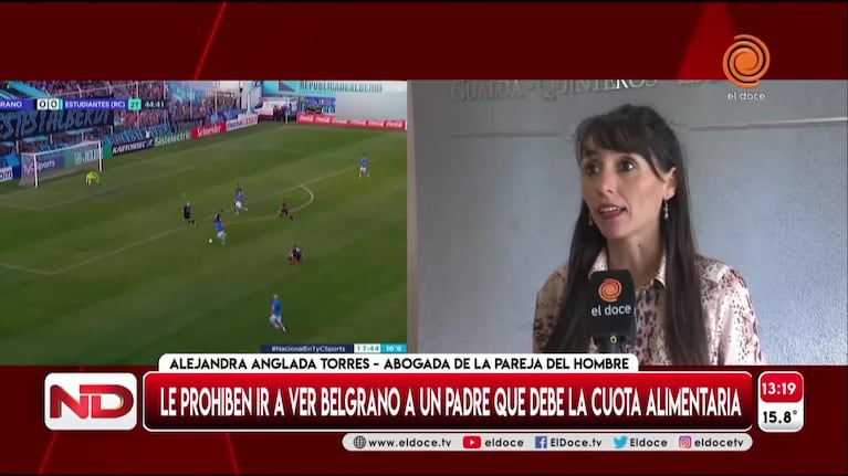 Tiene prohibido entrar a la cancha de Belgrano hasta que pague la deuda de alimentos por $360 mil