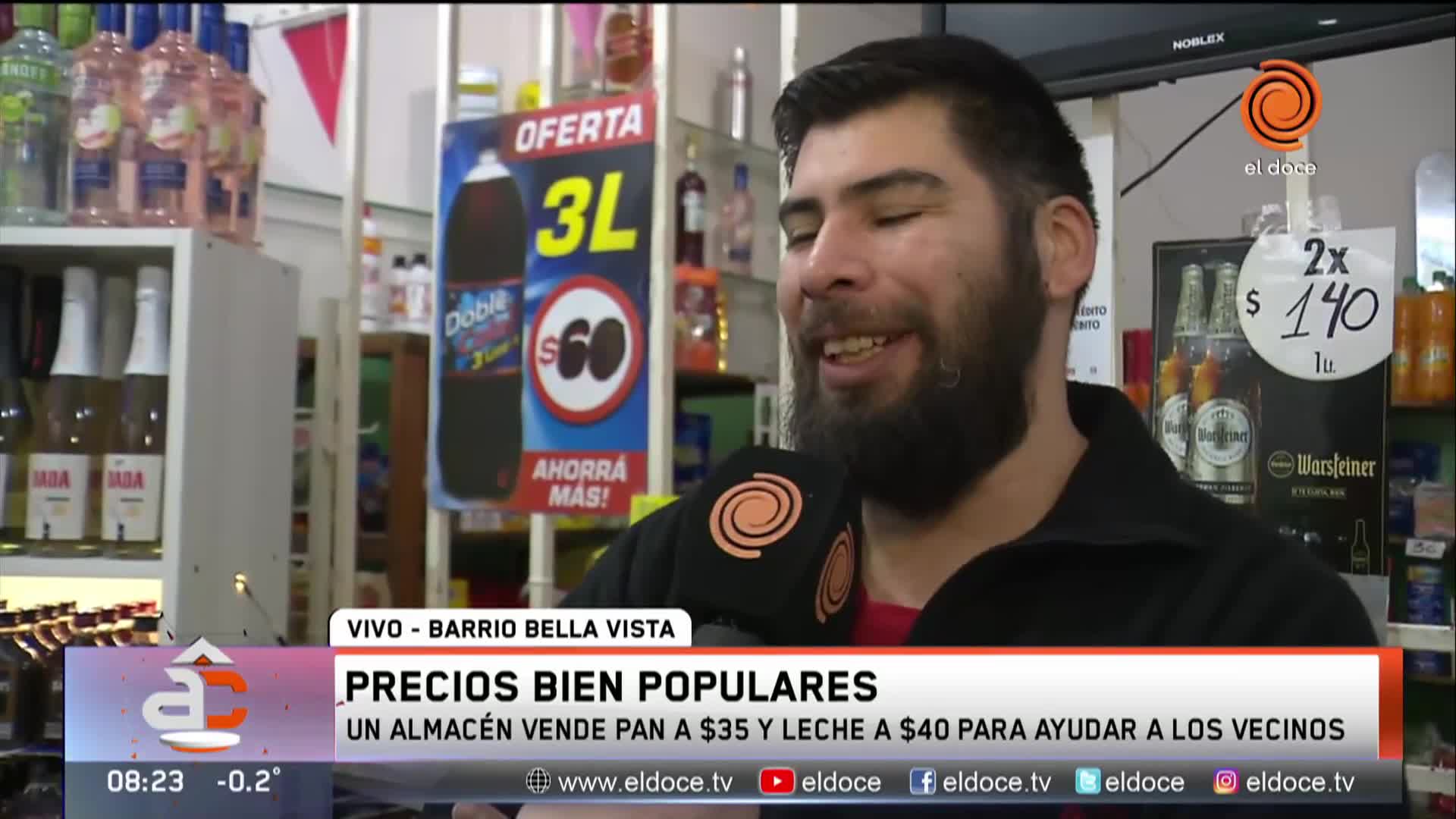 El almacén que vende el pan a 35 pesos y la leche a 40 en Córdoba