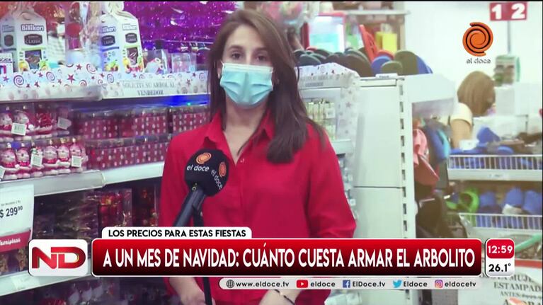 Los precios para armar el arbolito de Navidad