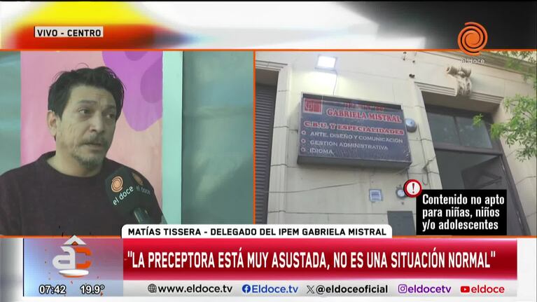 La madre de una alumna golpeó a una preceptora que terminó internada