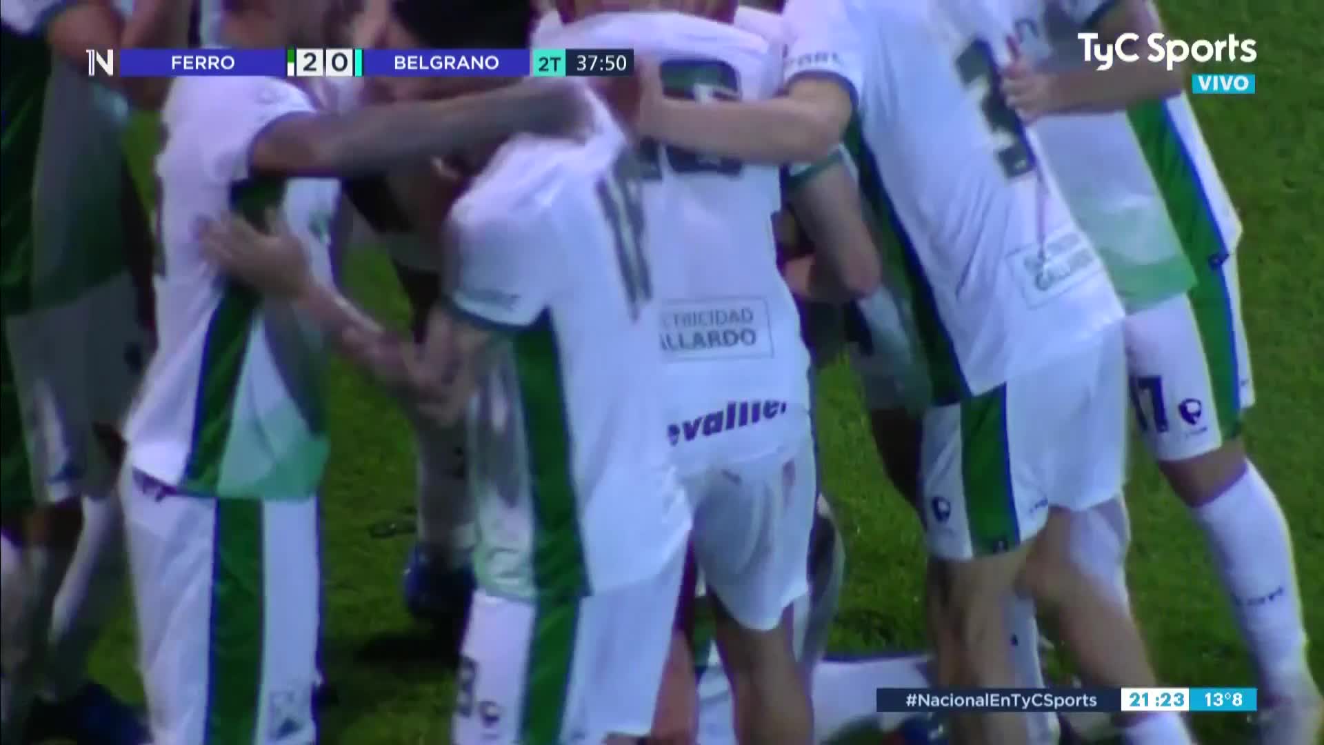 El segundo gol de Ferro ante Belgrano