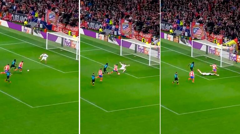 El golazo de Julián Álvarez para dar vuelta el marcador para el Atlético de Madrid