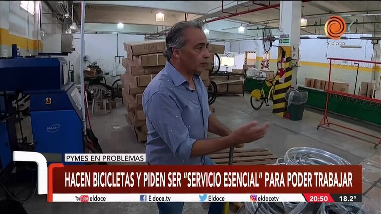 Hacen bicicletas y piden ser "servicio esencial" para poder trabajar