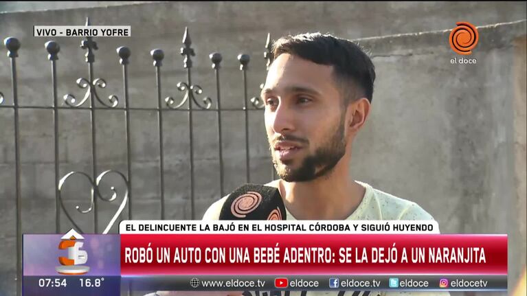 El padre de la beba robada arriba del auto: "Fueron minutos fatídicos"