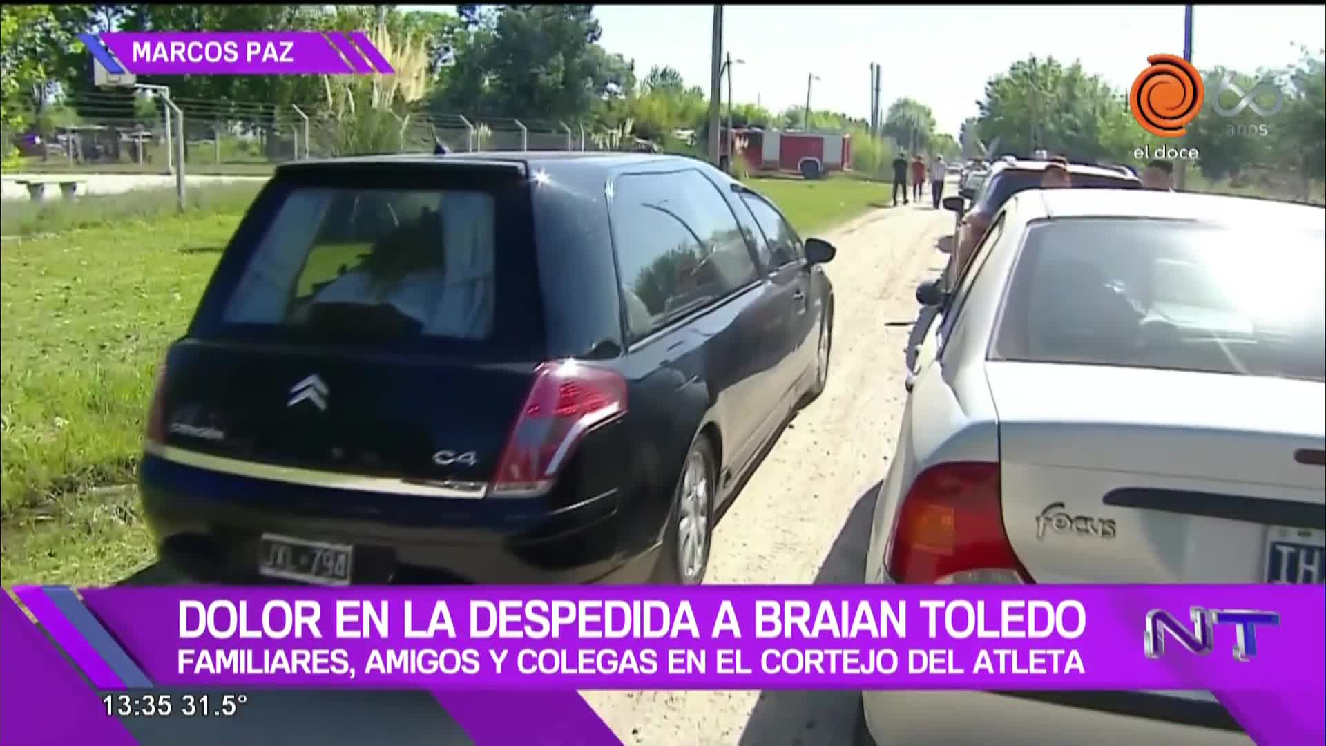 Despidieron los restos de Braian Toledo