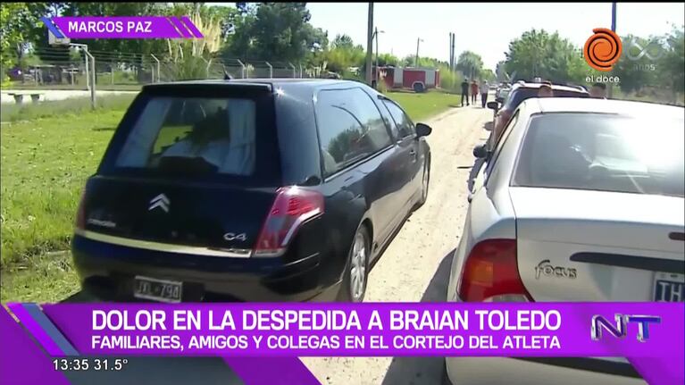 Despidieron los restos de Braian Toledo