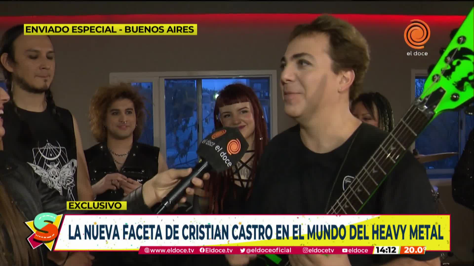 Cristian Castro mostró su lado metalero en Seguimos