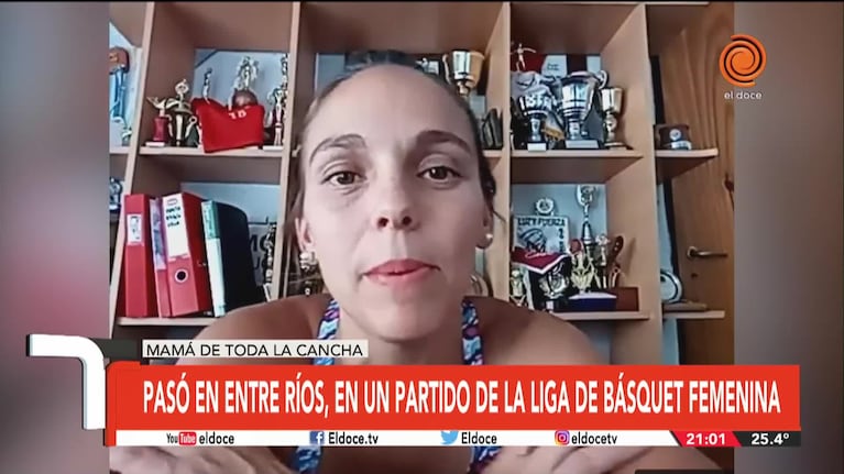 Dio la teta en un partido y fue viral: "Esto para una madre es natural"