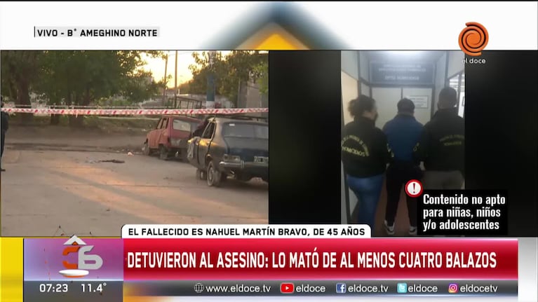 Córdoba: discutió con su vecino y lo asesinó a balazos