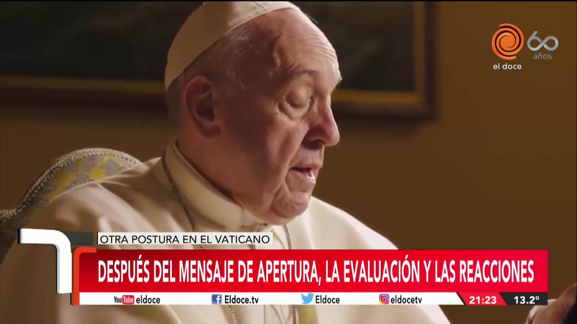 Francisco, a favor de la unión civil para homosexuales