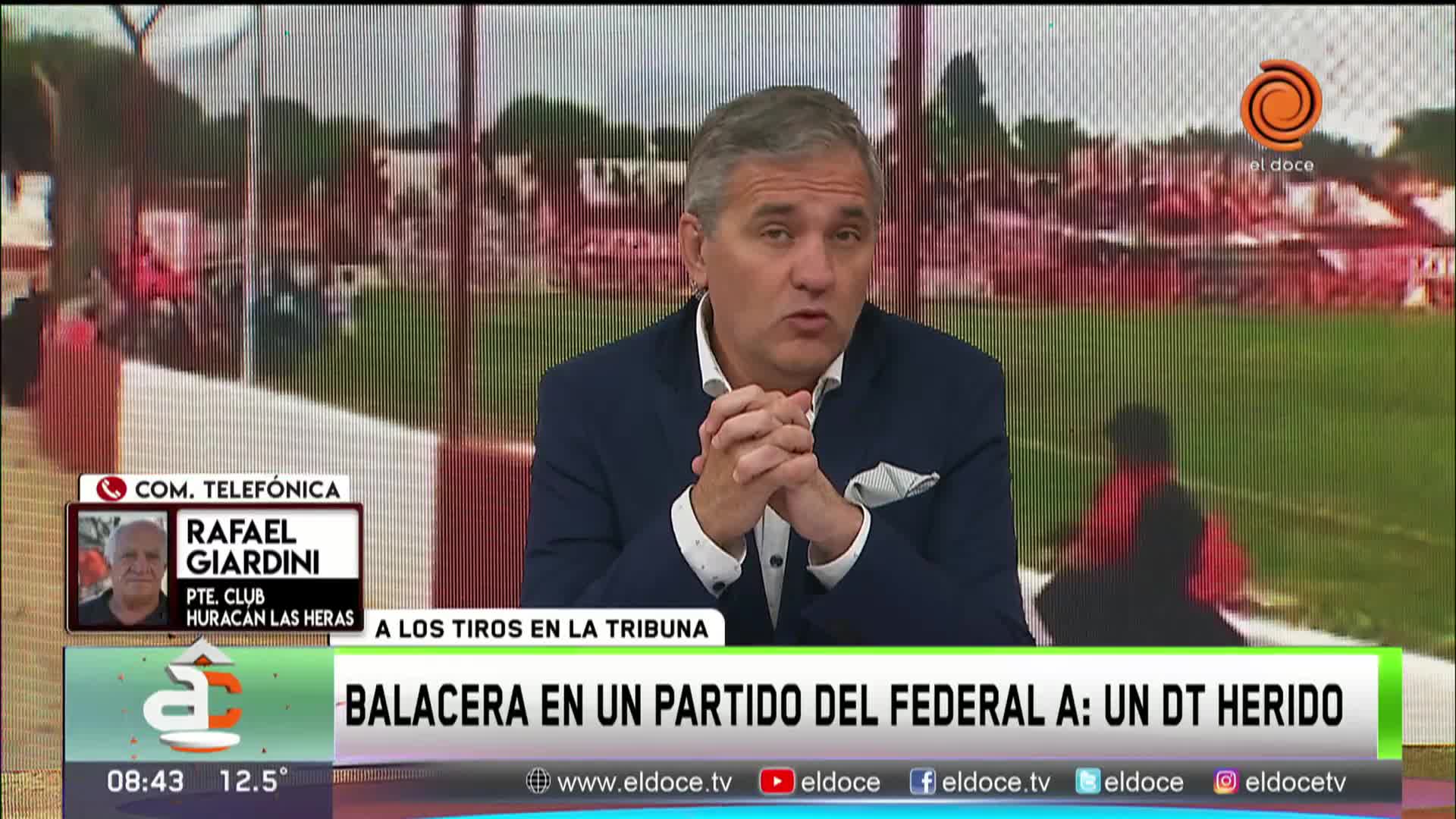 Mendoza: barras, a los tiros en pleno partido