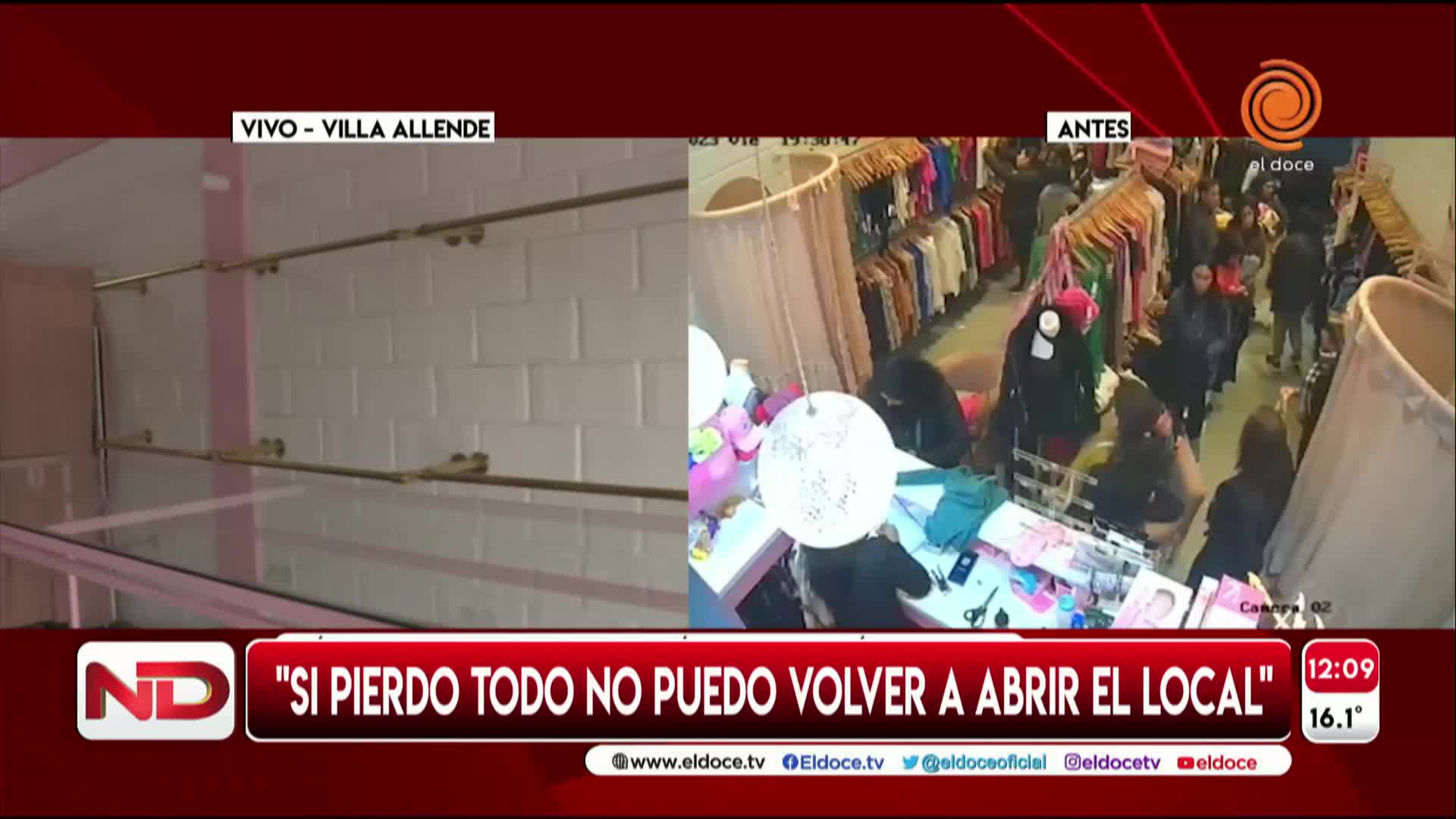 Vació su local de ropa por miedo a “perder todo” en los ataques a comercios