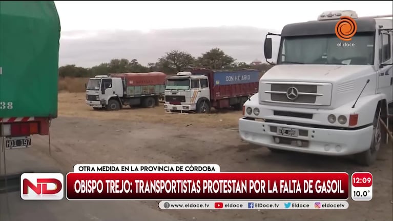 Denuncian que las empresas venden el gasoil a transportistas extranjeros