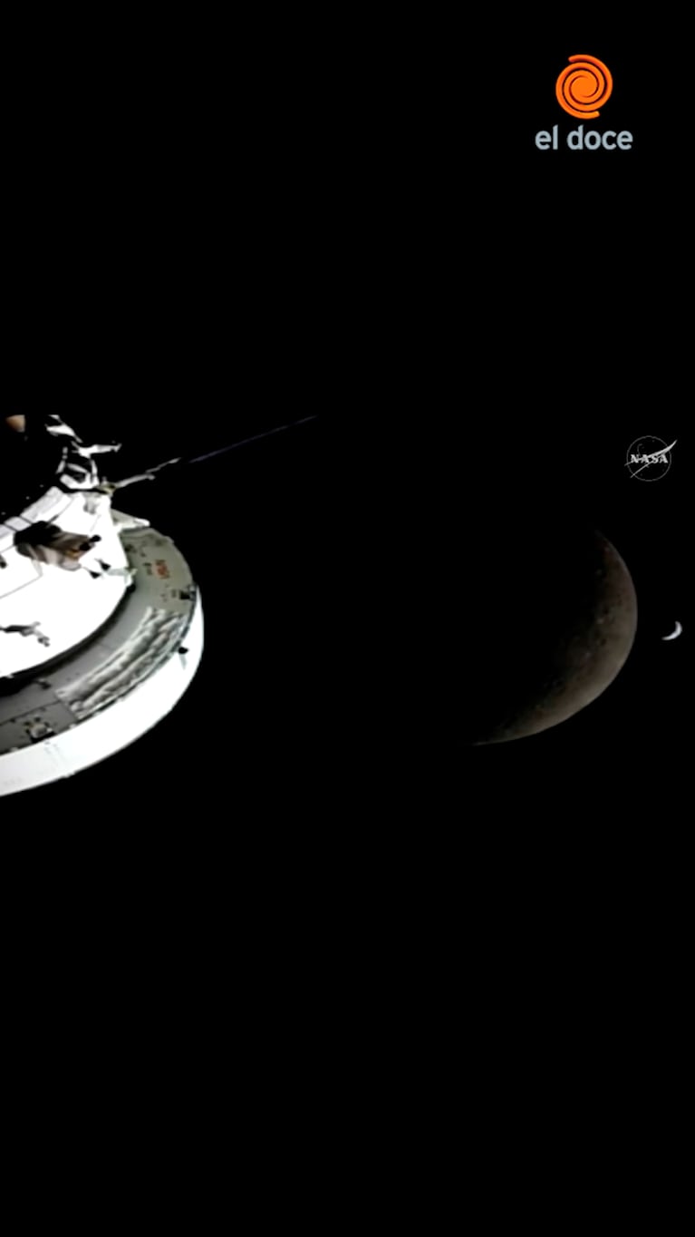 Emotivo mensaje llegando a la Luna