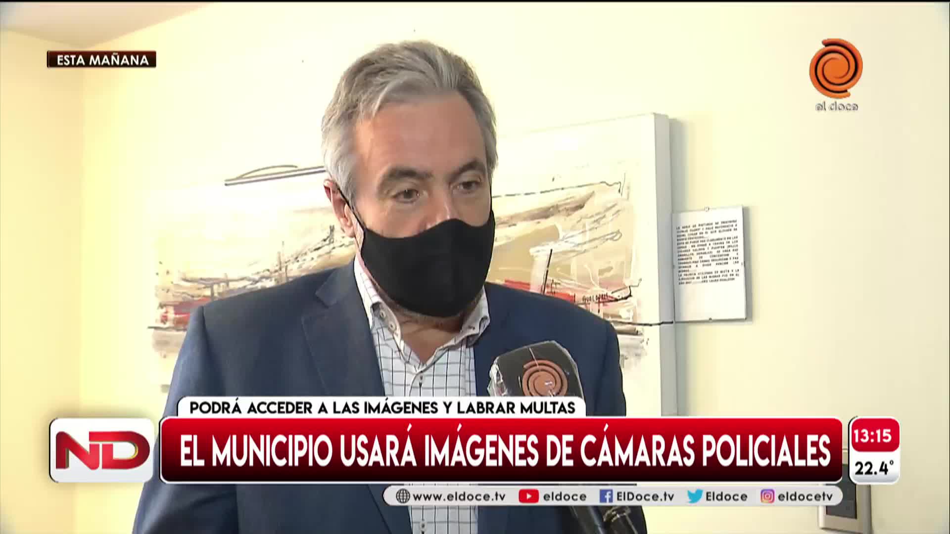 La Municipalidad usará las cámaras policiales para labrar multas