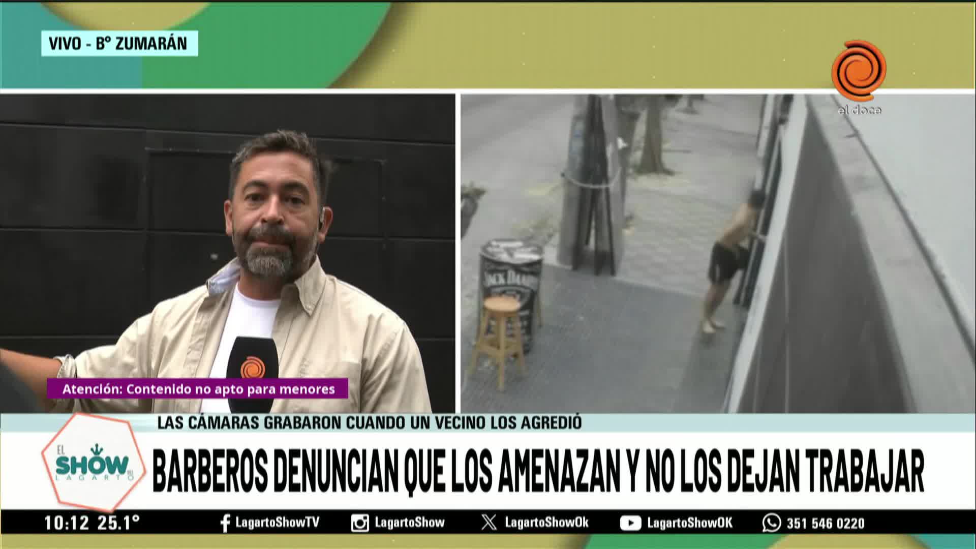 Amenazaron a barberos con un arma