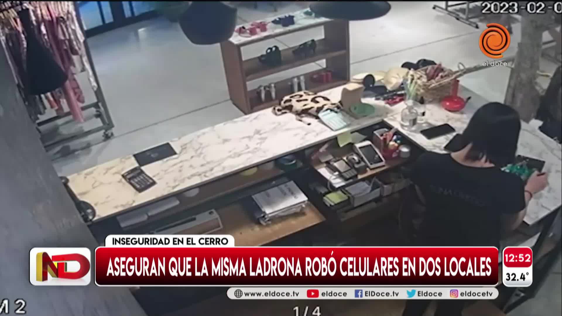 Simuló ser una clienta para robar tres celulares en un local comercial