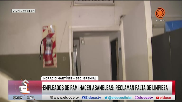 Atención resentida en Pami Córdoba por falta de limpieza