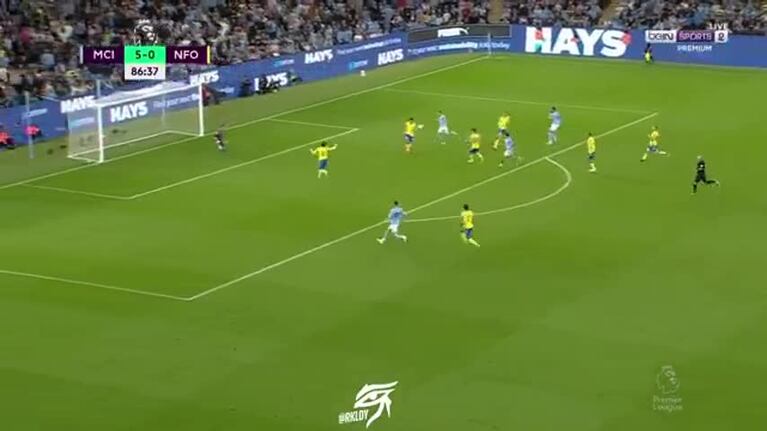 El segundo gol de Julián Álvarez ante Nottingham Forest