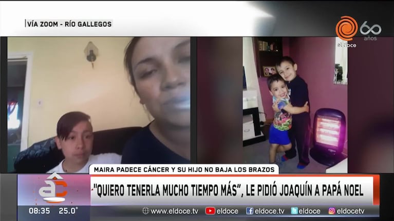 Joaquín y la emocionante carta de Navidad por su mamá con cáncer