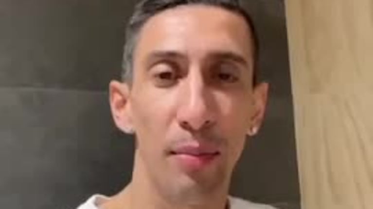El saludo de Di María para Valentino Merlo