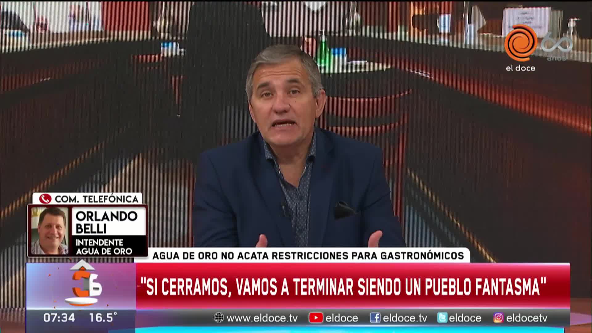 El intendente de Agua de Oro rechaza las restricciones