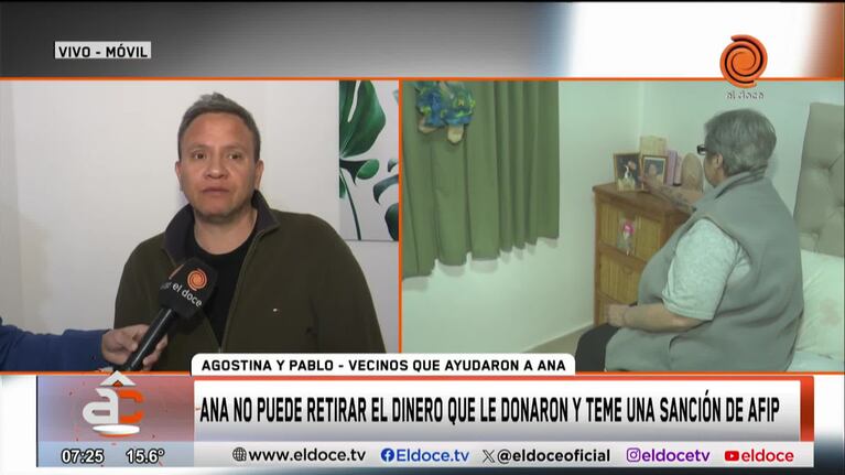 Analizan cómo transferirle la donación a la jubilada