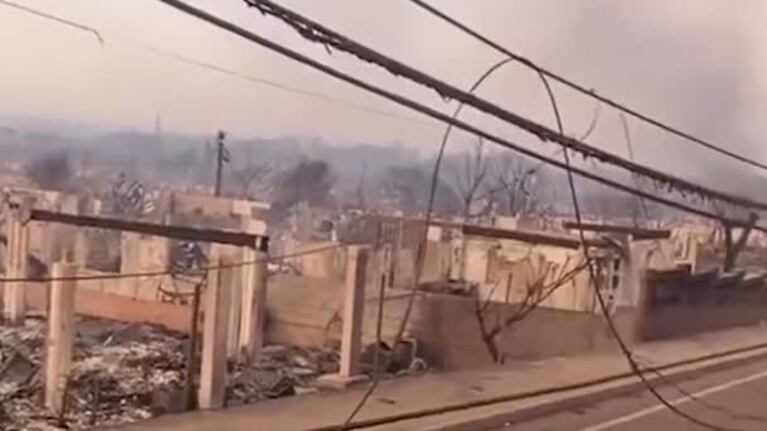 Así quedó una ciudad hawaiana tras los incendios