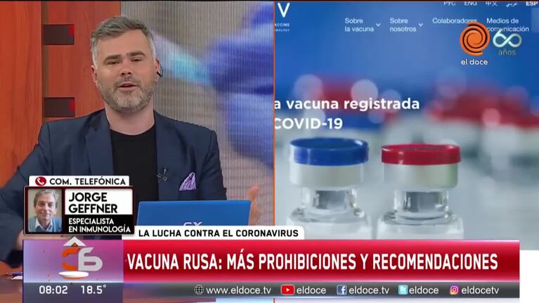 Vacuna rusa: desmienten que no se pueda tomar alcohol