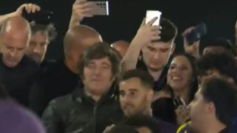 Javier Milei en Córdoba: así fue su llegada al Parque Sarmiento