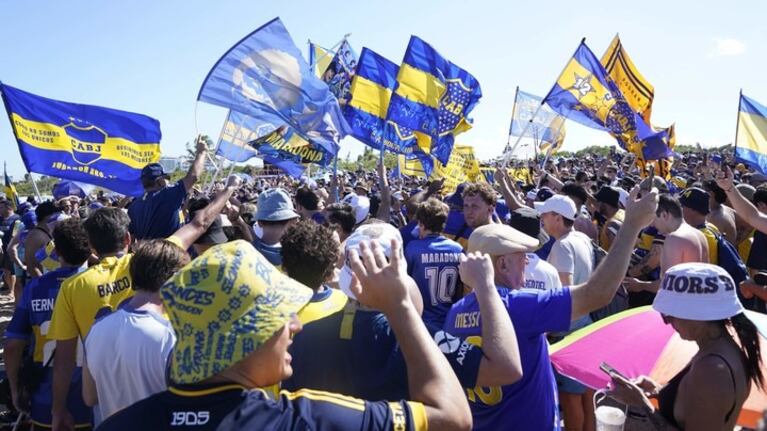 El Doce en el banderazo de los hinchas de Boca que coparon Miami para el Mundial de Clubes