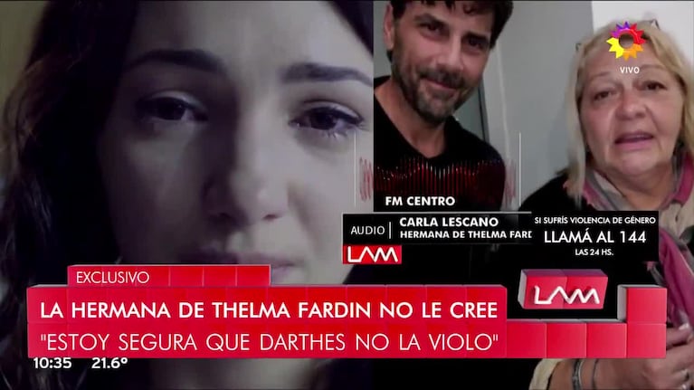 La hermana de Thelma: "Darthes nunca la violó"