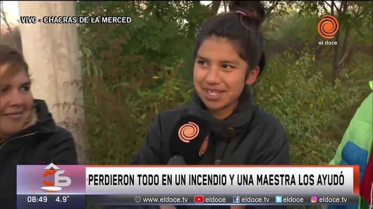 La maestra solidaria en Chacra de la Merced