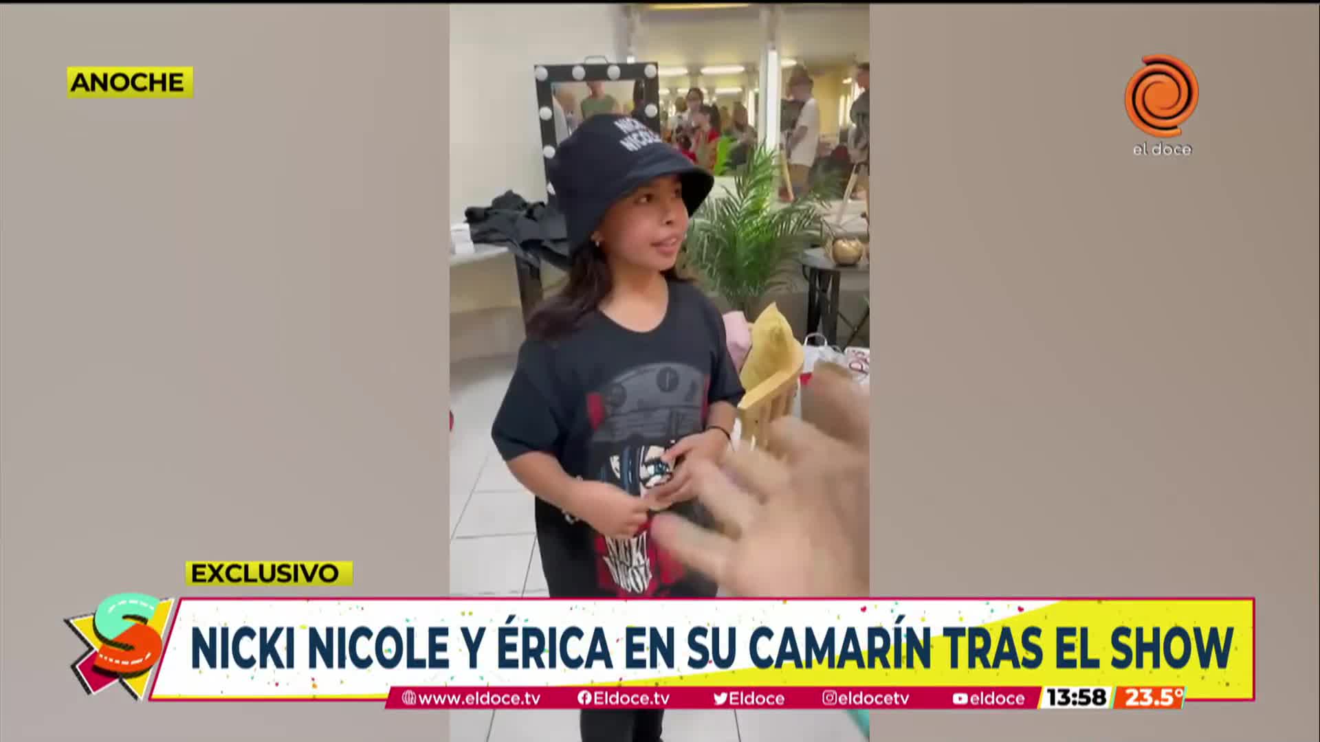 Exclusivo: Nicki Nicole con Érica en el camarín