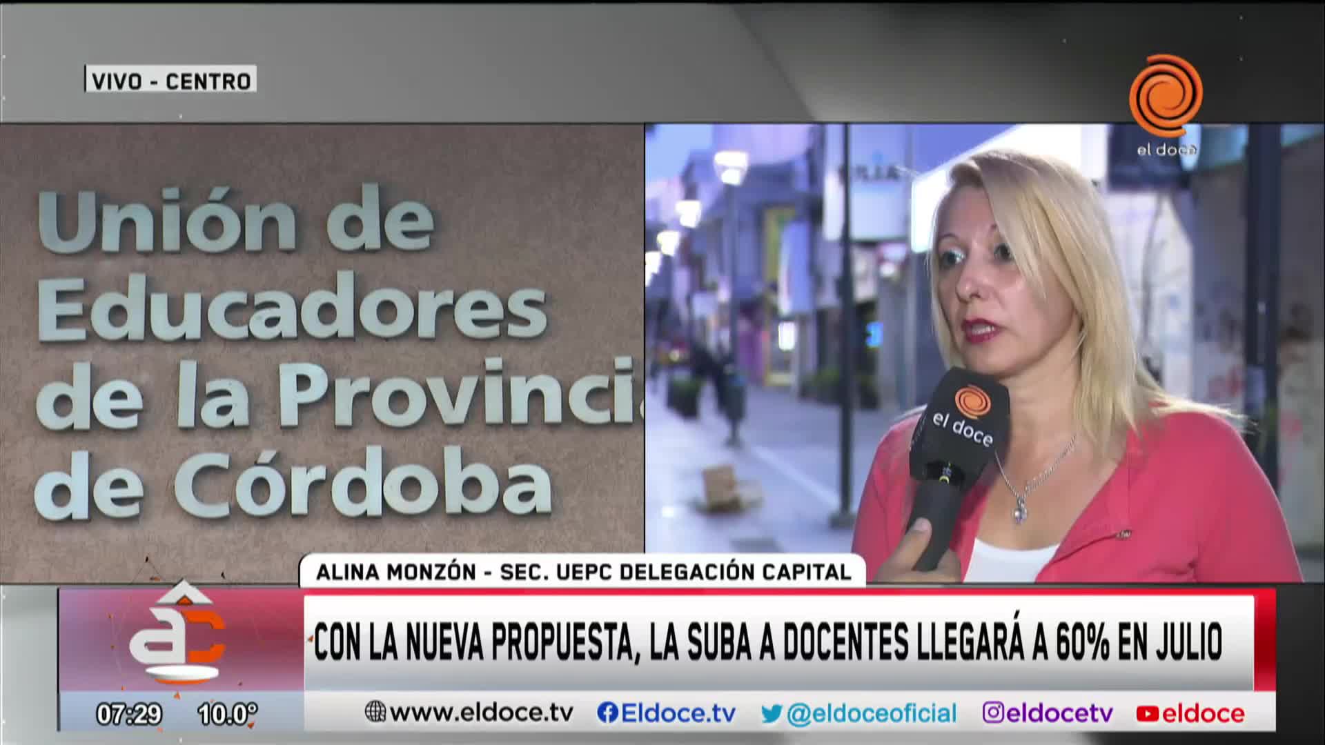 Uepc analiza la oferta de la Provincia de una suba del 60 por ciento a julio