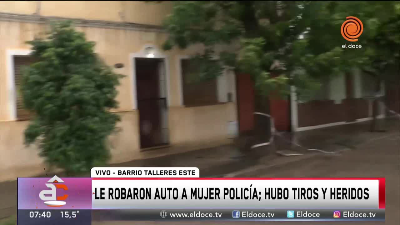 Le robaron el auto a una mujer policía