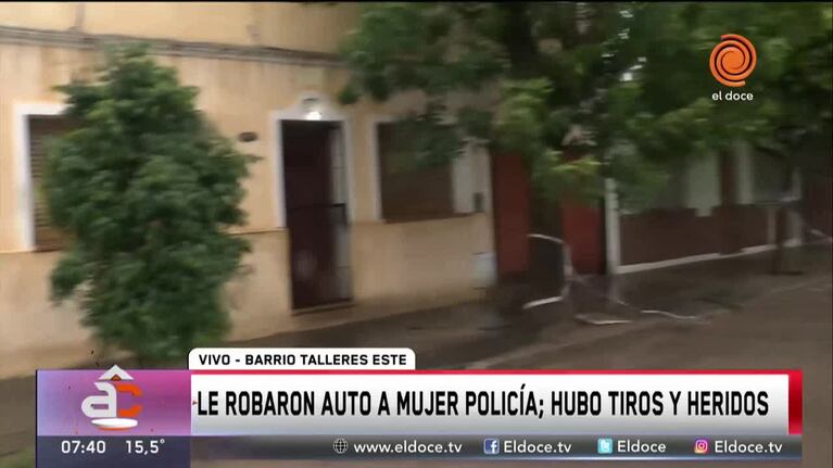 Le robaron el auto a una mujer policía